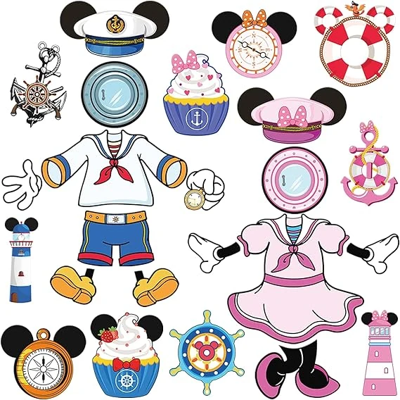 Mouse Cruise Door Decorations (24 Pcs)